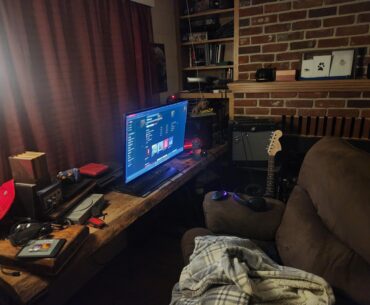 My cozy domain. Never going back to a gaming chair