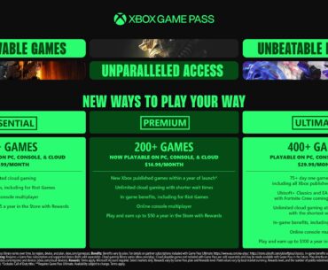 Xbox Game Pass - New Plans