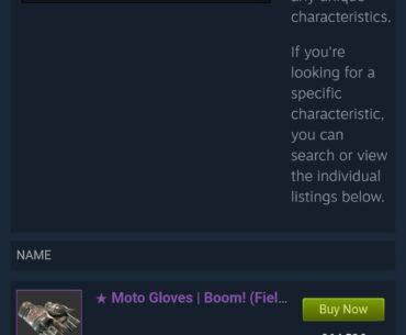 What's going on with Gloves??
