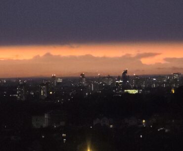 London Sunset under cloud