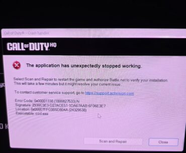 Game won't start