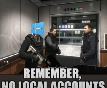 Microsoft right now with online accounts enforcement...