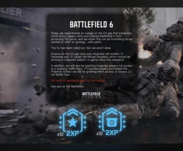 EA giving out battle pass as apology