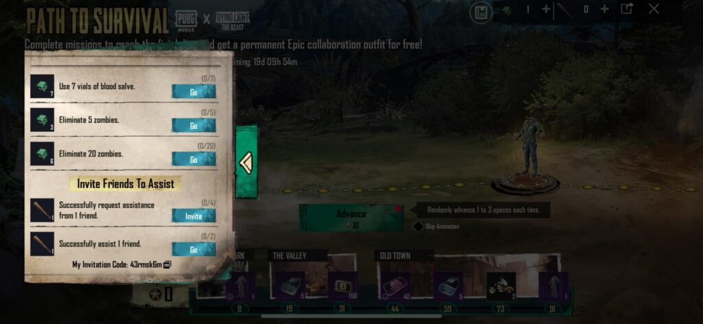 New event. Let’s assist each other. My code is 43rmsk6m