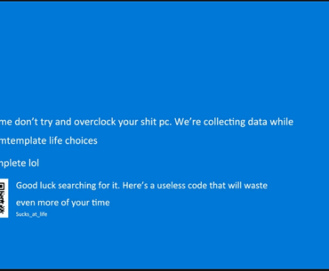 What Windows Really Meant when you got the blue screen of death
