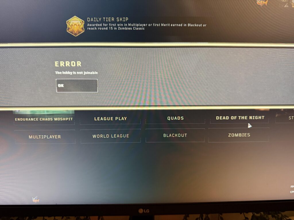 Can’t join friends (PC