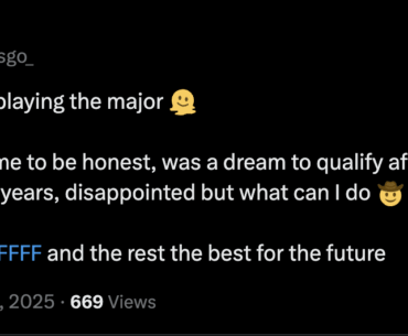CYPHER fully confirms that he will not be playing at the Budapest Major