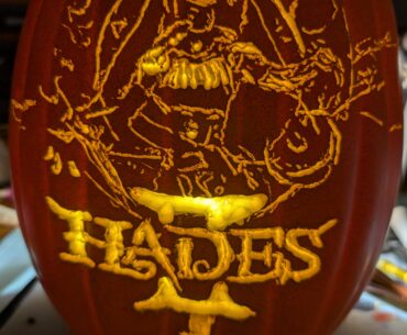 My Hades 2 pumpkin carving