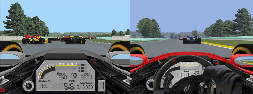Game Of Theseus Gets Graphics Upgrade, Force Feedback 30 Years On Left: old and busted. Right: New hotness.