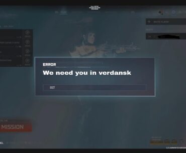 Played 1 game for 20minutes  and got this error