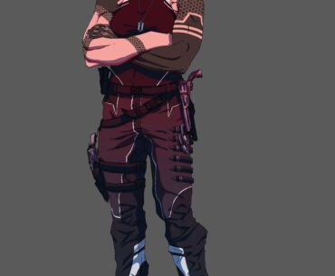Redesign of my cyberpunk main character after 5 years