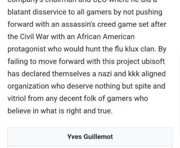 Someone's mad at the Ubisoft CEO.