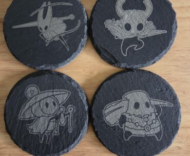 Made Some New Hollow Knight Coasters For My Gaming Room!