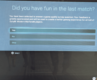 Has anyone seen this survey message