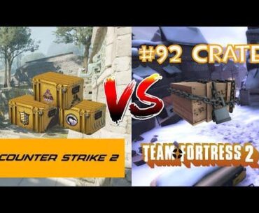 CS2 vs Team Fortress 2 - Whos got the better return on opening cases or #92 crates?
