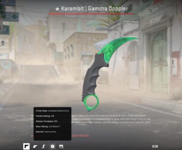 Traded up into an Karambit Emerald
