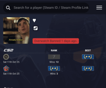 High mileage CSGO account banned this wee.