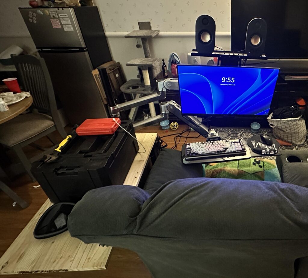 sure it is a battle station I don’t know if it’s worthy going on r/battlestations spec is 5070ti Ryzen 5 7600x 32Gb of ram with a 750 Plat PSU  2 Gen 4 M.2 SSD 1tb & 2tb and a 8tb HDD