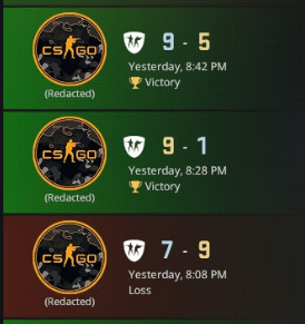 How Transit looks like in the Your matches section  after being removed