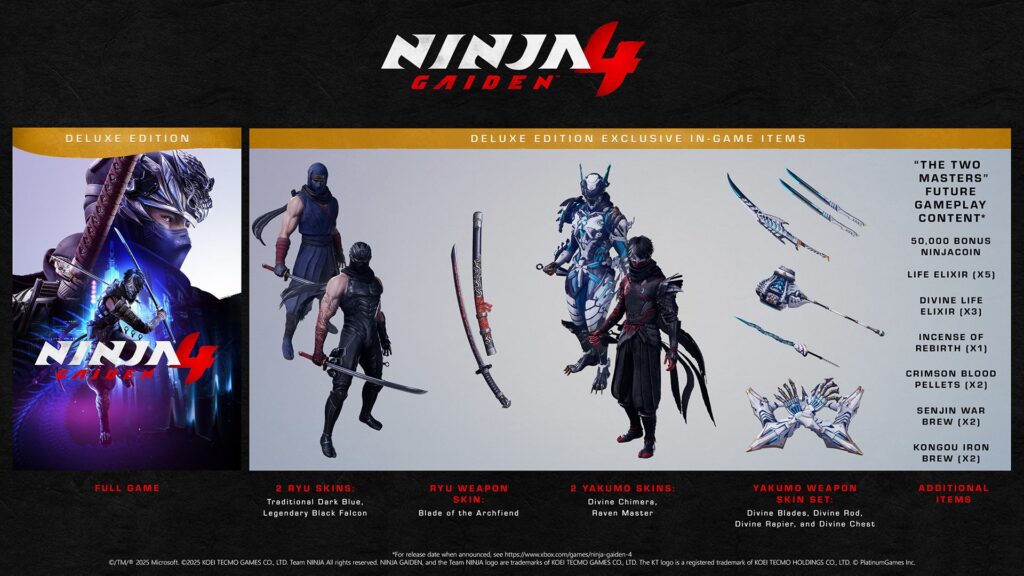 Ninja Gaiden 4 Deluxe Edition Reward