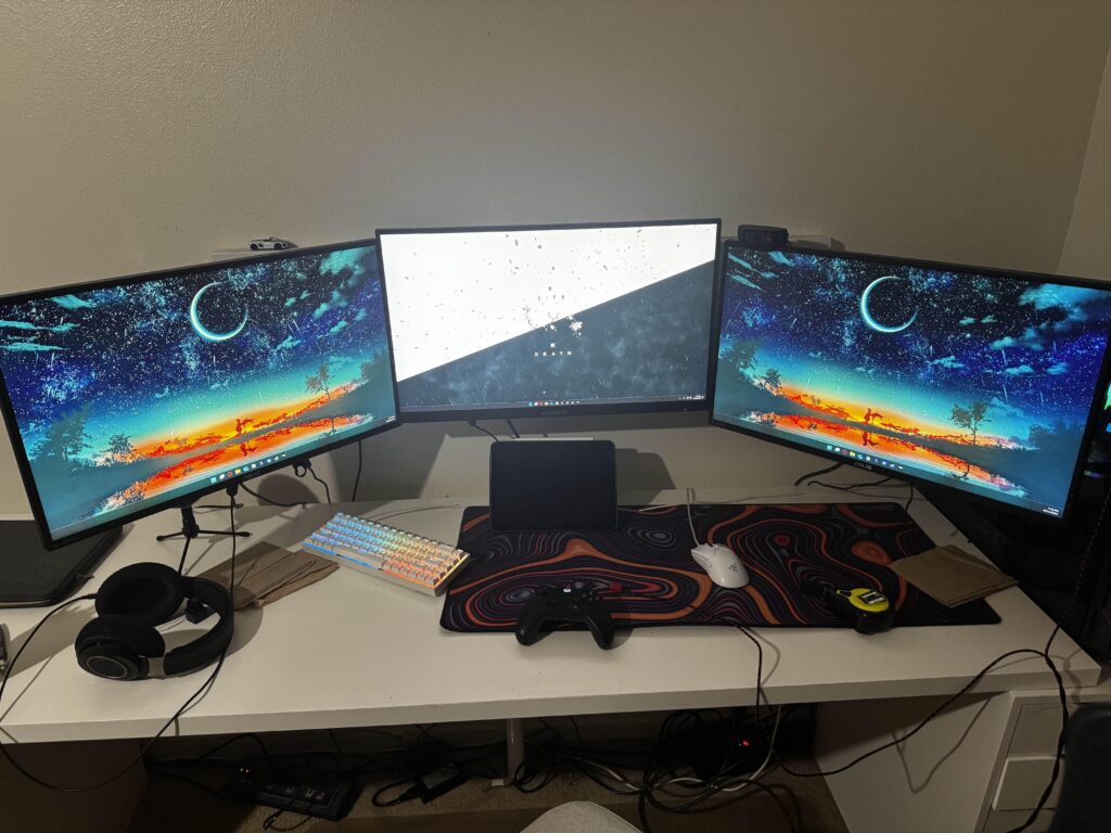 Looking for a small under-monitor screen that can tilt upward