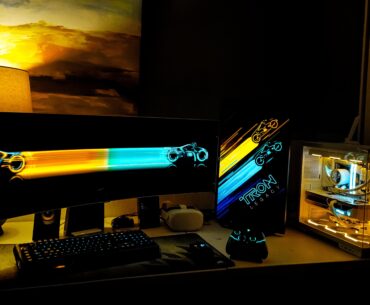 Decided to go with a TRON theme on my new build after seeing the new movie