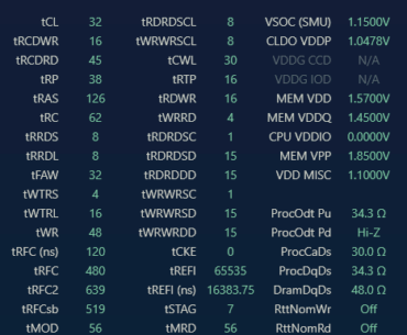 A-Die DDR5 overclock, looking for timings improvement advice