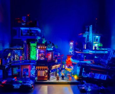 My mini cyberpunk city keeps expanding 🌃