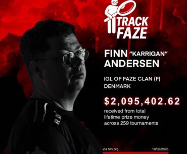 Karrigan has earned over 2 millions from prize money during his career