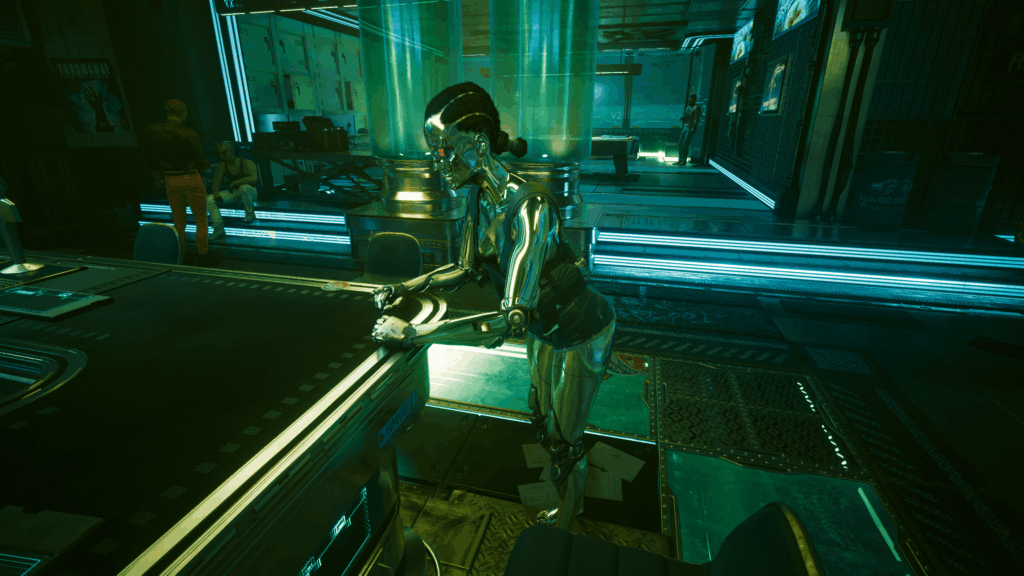 What in the world is this? A Robot? Surely it's not a human. How would they not have Cyberpsychosis?