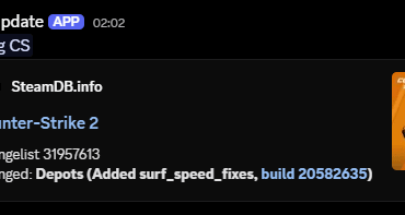 Valve added a new branch named "surf_speed_fixes"