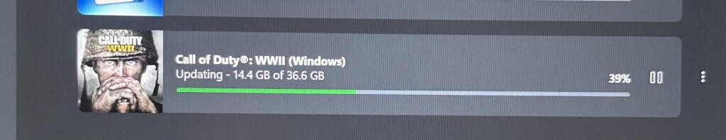36.6 Gb update on Game Pass PC?
