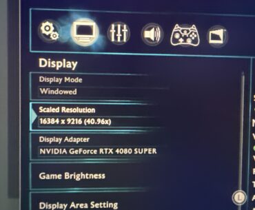 Imagine not being able to play in 16K