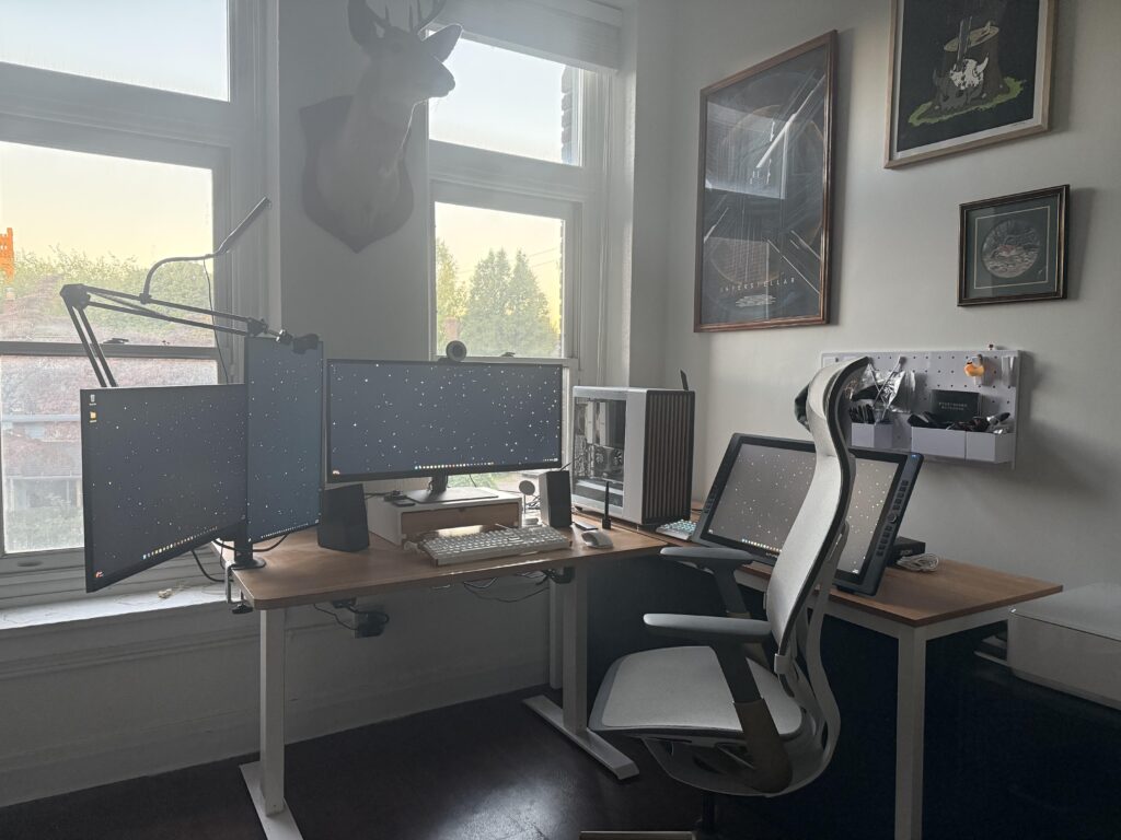 My current work from home setup.