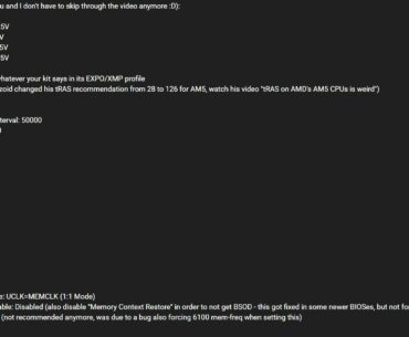 Buildzoid 2025 7800X3D/ MSI Mag X670E/ Kingston DDR5 6000 cl36