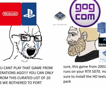 The person who made the backwards compatibility meme had no idea what they're talking about, I fixed it