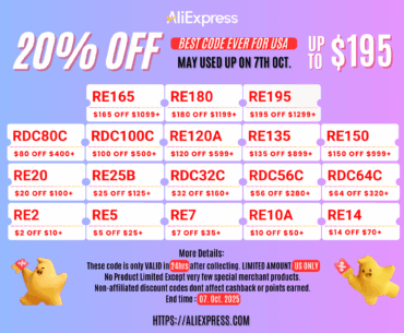 Sharing source for huge AliExpress Oct coupon drops