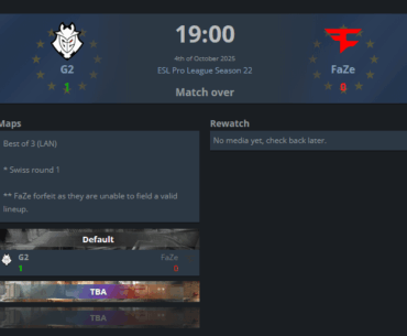 G2 vs Faze / ESL Pro League Season 22 PMT