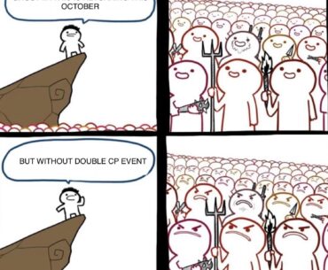 COULD YOU GUYS PLEASE BRING BACK DOUBLE CP EVENT ?? I WANNA BUY GHOST MYTHIC