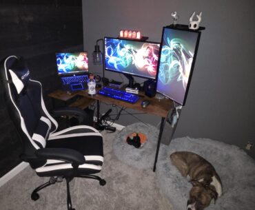 Slowly remodeling the basement and my office is nearly done. Finally have my station setup. The doggos are an essential touch.