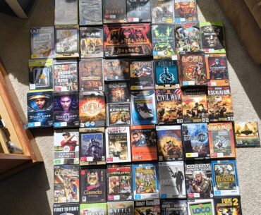 Bought a bulk box of PC games without knowing what was actually in it, quite a random selection