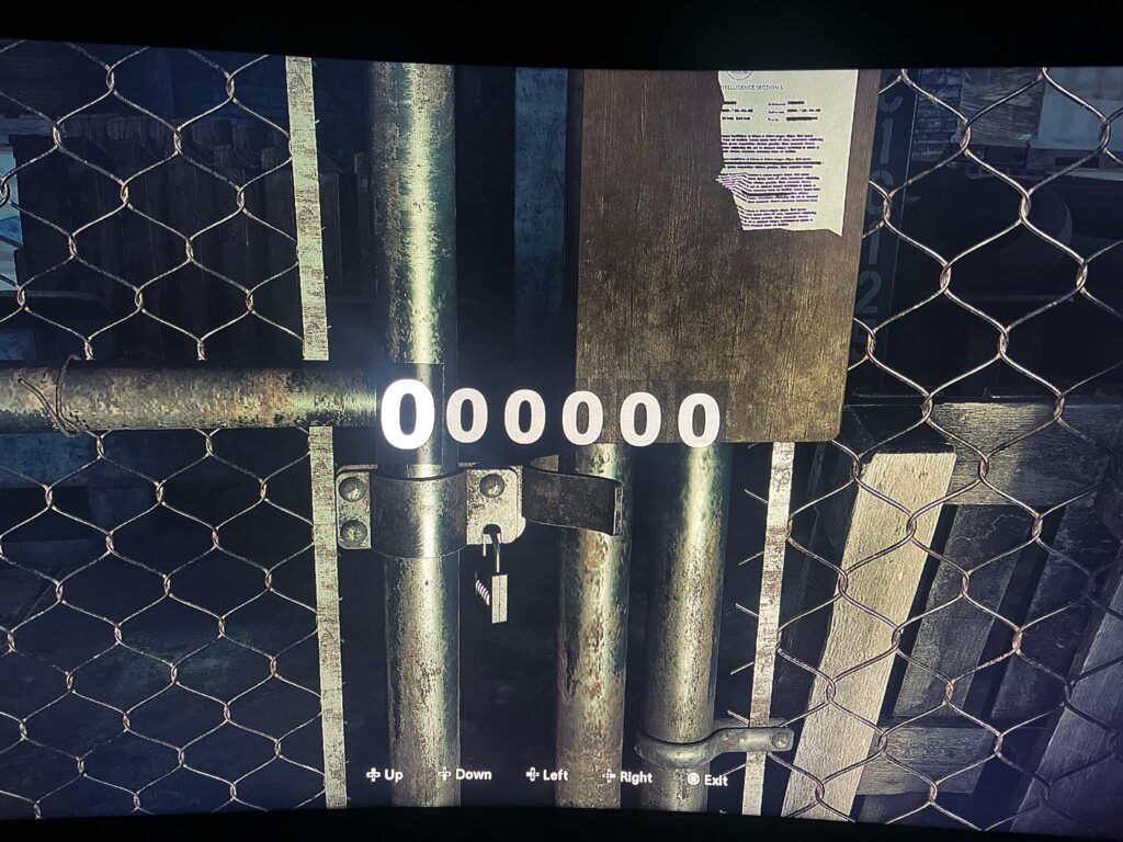 What’s the code to this door in the mission start room?