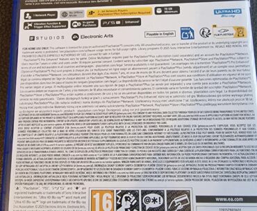 And the award for the worst back of cover art ever goes to Battlefield 6. Why the wall of text!
