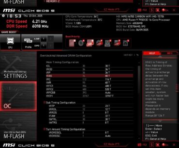 x670e Carbon - 2x32gb - memory training every ~3rd boot- timing issue?