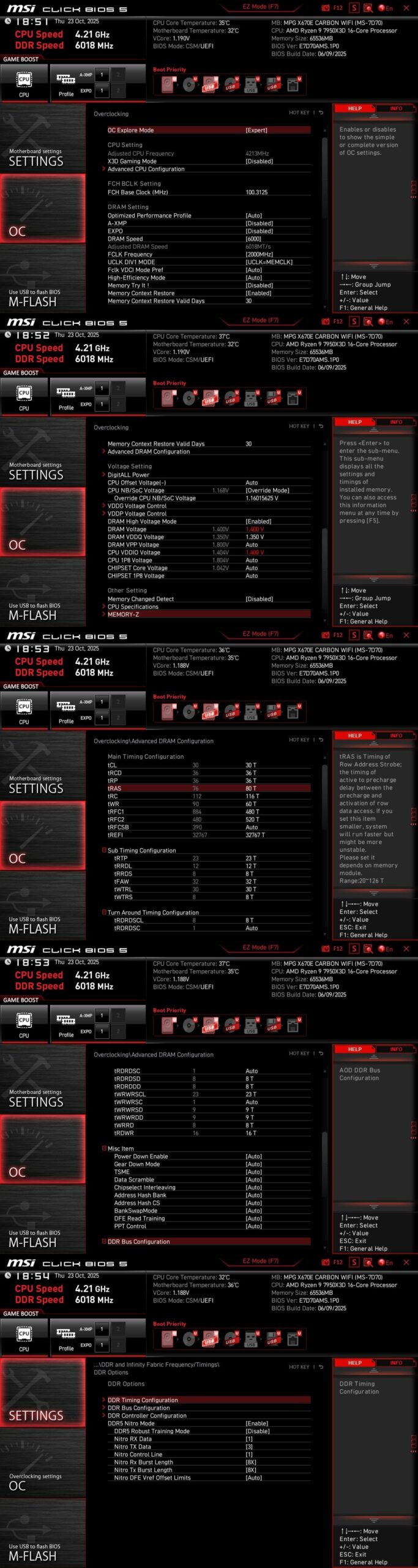 x670e Carbon – 2x32gb – memory training every ~3rd boot- timing issue? x670e Carbon - 2x32gb - memory training every ~3rd boot- timing issue?