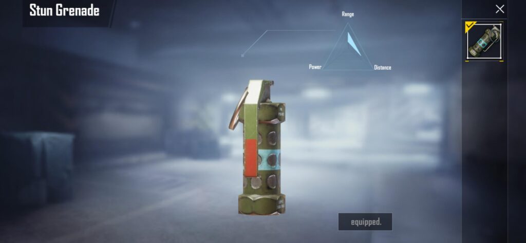 Can you unequipped the stun grenade in TDM?