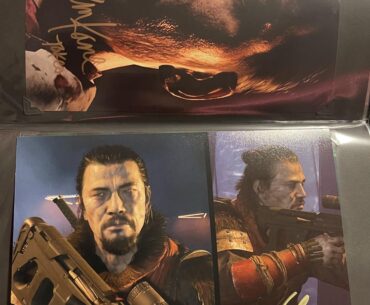 New Takeo (Nelson Lee) autograph next to Og Takeo (Tom Kane) autograph