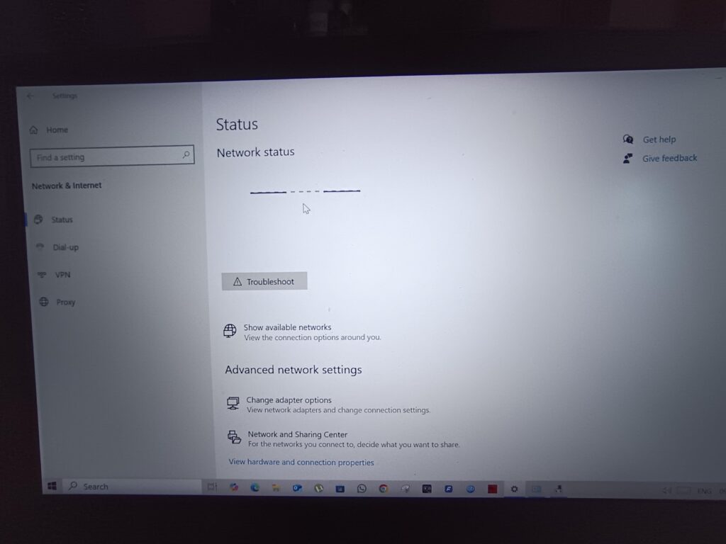 WiFi option not coming in network bar