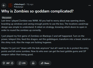 The Call of Duty Zombies Cycle Continues... (Players complaining year after year)
