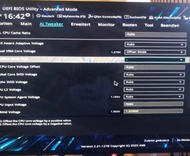 Undervolting I7-14700kf